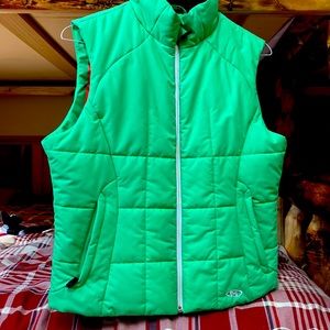 Green Ski vest marker worn once size 10 perfect for St Patrick’s day!